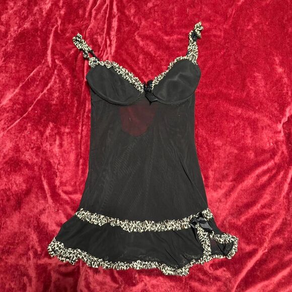 Y2K Rampage baby doll Leapord print top - Picture 4 of 7